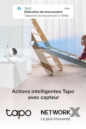 Tapo C210 Caméra WiFi Intérieure 2K 3MP, Rotation 360°, Détection de Personne&Pleurs de Bébé, Vision Nocturne, Audio Bidirectionnel, Stockage Cloud&microSD 512 Go, Alexa et Google Assistant thumbnail 8
