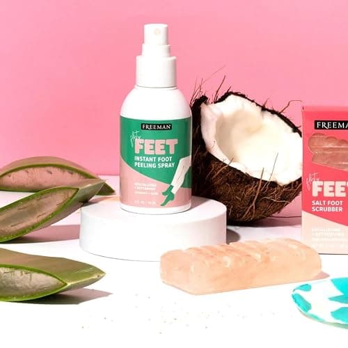 Freeman Flirty Feet Instant Foot Peeling Spray, Exfoliating Foot Mask For Summer, Moisturizing & Smooth Dry, Cracked Heels, Remove Dead Skin Quickly, Cruelty-Free & Vegan, 4 fl.oz./ 118 ml Bottle thumbnail 6