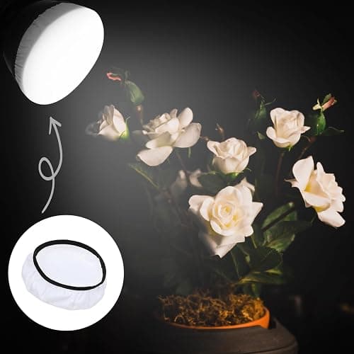7"/18cm Light Diffuser,Soft Diffuser Lamp Cover White Lamp Shade Diffusers,Great for Studio Strobe Reflectors, Video Shooting (8Pcs) thumbnail 6