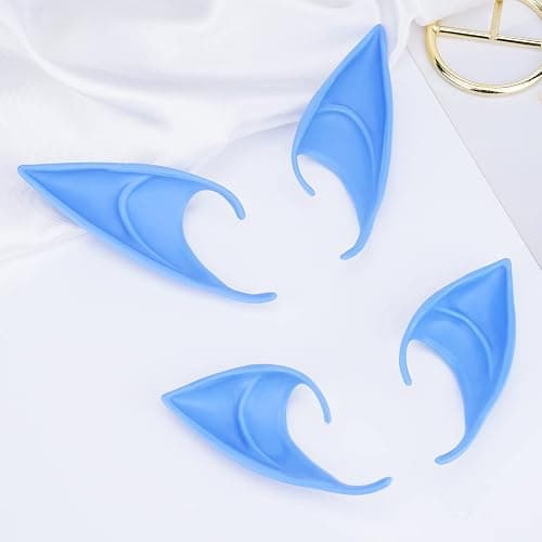 FRESHME Fairy Pixie Elf Ears - Cosplay Soft Pointed Ears Elven Masquerade Vampire Fairy Ears Makeup Costume Accessories thumbnail 5
