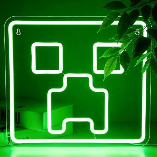 Game Neon Sign for Wall Decor Gaming LED Lights Gaming Signs for Boys Bedroom Neon Signs for Man Cave Gamer Room Decor for Party Birthday Gifts for Gamers Teen Boys Men Size 14.2 * 13.4 in(XD134) - Image 1