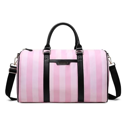Ds UUby Victorias Secret Borse Tote da donna, Borse a Spalla in Tela, Grande Capacità Borse Tote con Cerniera, Tote Bag per Lavoro Scuola Viaggio - Image 1