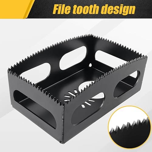 Upgrade 1 Pcs Square Slot Cutter Compatible for Dewalt 20V & Milwukee M18 Oscillating Multi-Tool to Cut-in Single Gang Wall Boxes,Outlet Cutter for Drywall,Efficient Carving Tool,Square-Shaped,Black thumbnail 3