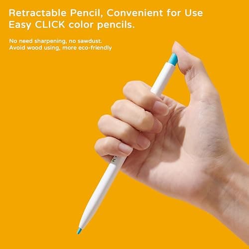 Kaco KALOR 36 Premium Color Mechanical Pencil Set, Refillable Soft Lead Cores, 36 Count, Pack of 1 Color Box, Drawing Sketching Pens Painting Supplies thumbnail 5
