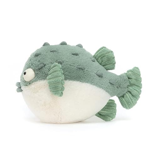 Jellycat Pacey Pufferfish Stuffed Animal, 7 inches - Ocean & Sea Plush Toy - Classic Children's Gift thumbnail 3