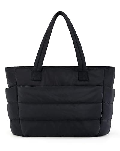 BAGSMART Tote Bag for Women, Lightweight Puffy Tote Bag for Travel, Work, Beach, Gym, Shop - Image 1