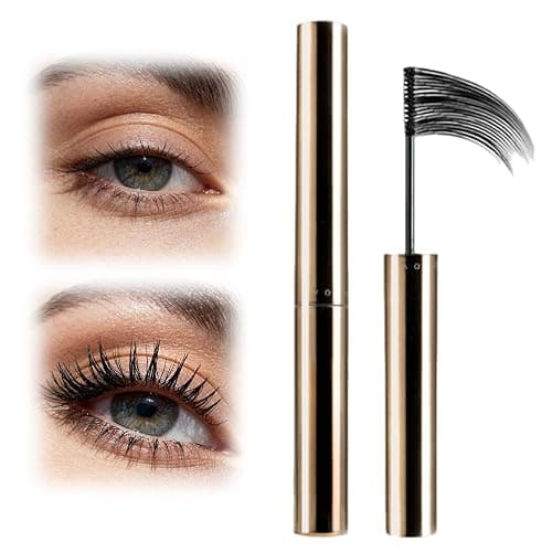 Ultra-Fine Lengthening Waterproof Quick-Dry Mascara, 2026 New Iron Wand Mascara, Waterproof Metal Wand Mascaras, Long-lasting 3D Curling Eyelash, Smudge Proof and No Flaking (Black) - Image 1