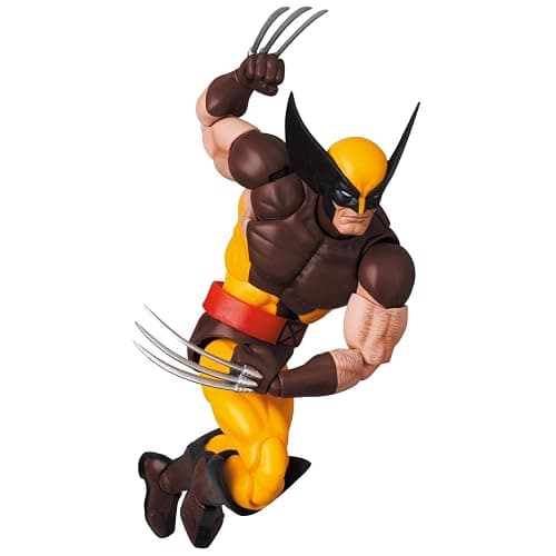 Lingtoolator MAFEX No. 138 Wolverine (BROWN COMIC Ver.) Total Height: Approx. 5.7 inches (145 mm), Painted Action Figure thumbnail 12