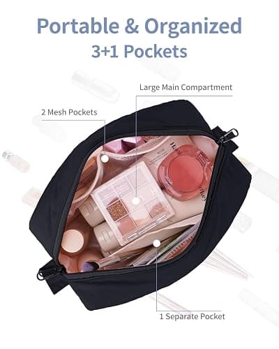 Narwey Travel Makeup Bag Cosmetic Bag thumbnail 4