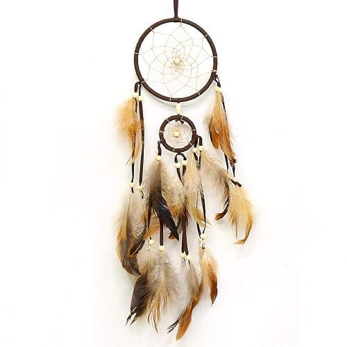 PWYXSA Feather Dream Catcher Handmade Native American Dream Catchers Bohe Wall Hanging Decoration Ornament for Kids Bedroom Car Decor Home Decoration Birthday Party thumbnail 3