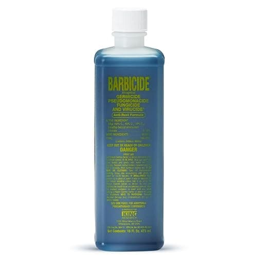 BARBICIDE Disinfectant Concentrate – Pint (16 Fl Oz) | EPA-Registered, Hospital-Grade Germicide for Salons & Barbershops | Anti-Rust Solution for Shears, Combs & Professional Tools - Image 1