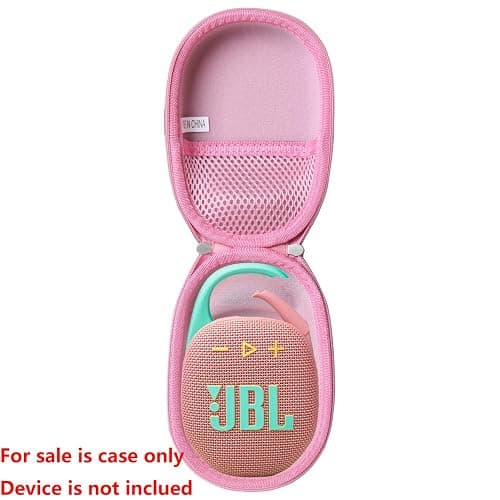 Hermitshell Hard Travel Case for JBL Clip 5 Ultra-Portable Waterproof & Dustproof Bluetooth Speaker (Pink) thumbnail 2