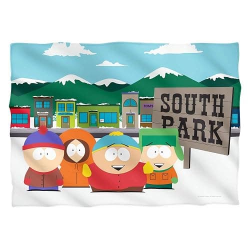 South Park Boys and Sign Front Only Pillow Case 20" X 28", Multi - Image 1