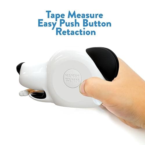 Handy Famm Spot The Dog 4-in-1 Kids Tape Measure with Adjustable Level Eye, Angle Finder & Eraser Ears – Montessori STEM Learning Tool for Children Ages 3+, Educational Construction Toy thumbnail 3