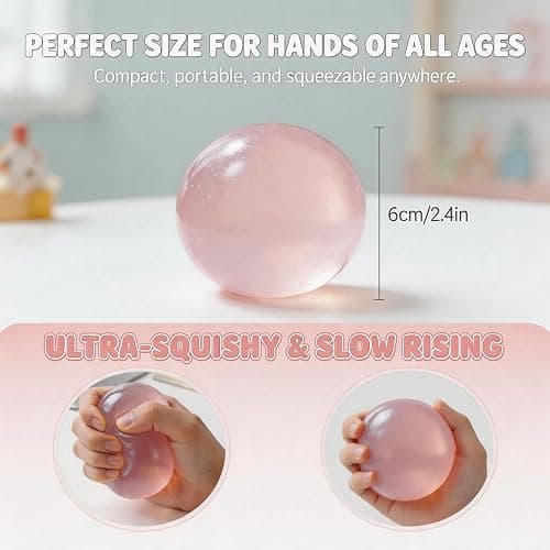 2PCS Coconut Oil Squishy Stress Ball,Handmade Slow Rising Squishy,Non-Sticky Sensory Fidget for Stress Relief Easy to Clean,Improving Focus. thumbnail 3