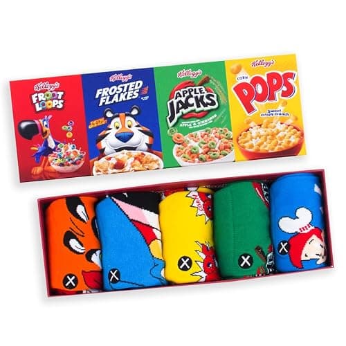 Odd Sox – Gift Box Set, 5-Pack Colorful Novelty Crew Socks - Unisex Large Size – Fun Holiday Gift for Fans & Collectors thumbnail 2