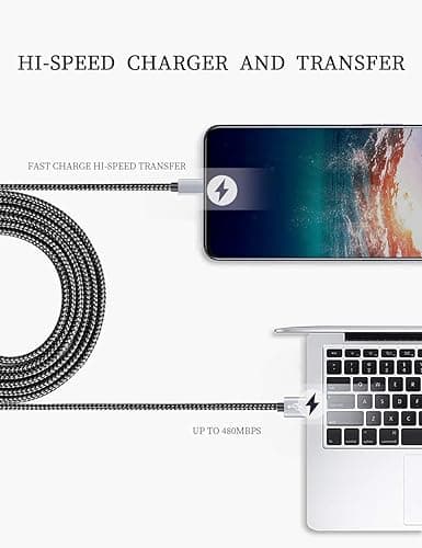 Teeind USB Type C Cable Fast Charging, Tpc001 5 Pack(6Ft 3A) Braided C Charger Cables Compatible with Samsung S10e/note 9/s10/s9/s8 Plus/A80/A50/A20 thumbnail 5