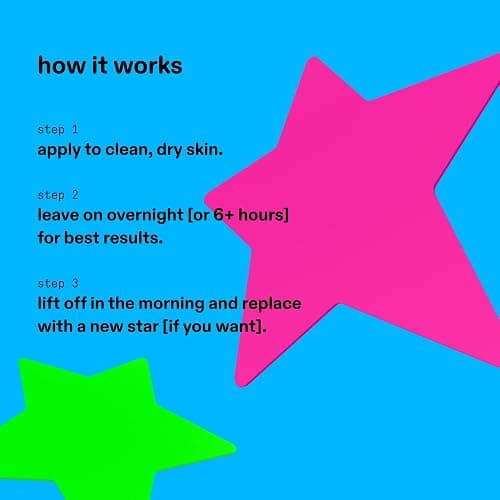 Starface Hydro-Star Party Pack Pimple Patches BIG PACK, Hydrocolloid, Clinically Proven Spot Shrinking in 6 Hours, Absorb Fluid, Reduce Redness, 4 Fun Colors, Vegan, Cruelty-Free Skincare (96 Count) thumbnail 4