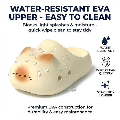 Zureto Cat Paw Print Shoes for Adult Kids, Cat Slippers with Paw Print Soles, Summer Cute Animal Home Sandals thumbnail 5