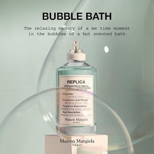 Maison Margiela Replica Bubble Bath - Gentile Floral Fragrance | Eau de Toilette with Soap Bubbles, Rose & Coconut Milk - Long Lasting - Relaxing Scent Perfect for Everyday Wear thumbnail 4