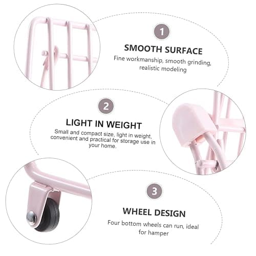 Garneck Supermarket Shopping Cart Toy Small Desk Organizer for Home Decor Cute Display for Bedroom Girl thumbnail 9