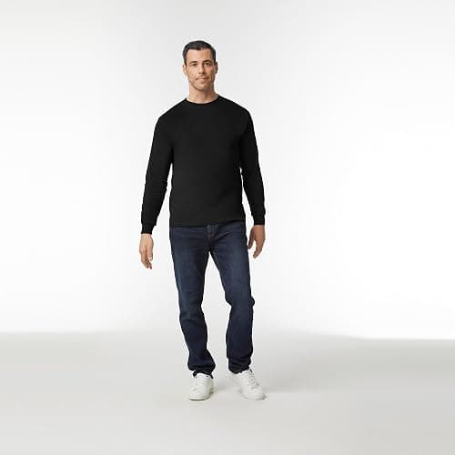 Gildan Adult Heavy Cotton Long Sleeve T-Shirt, Style G5400, 2-Pack thumbnail 3