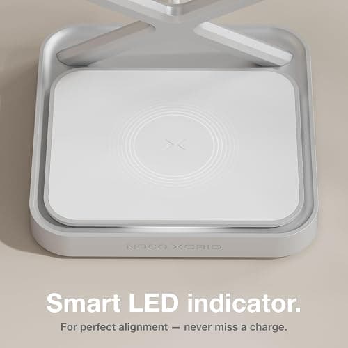 NOCO XGrid XDS3: 3-in-1 Wireless Charging Stand – Charging Station for iPhone, Apple Watch, and AirPods – MagSafe Compatible, Qi2 Certified – Includes 45W USB-C Wall Charger and 6.5-Foot USB-C Cable thumbnail 6