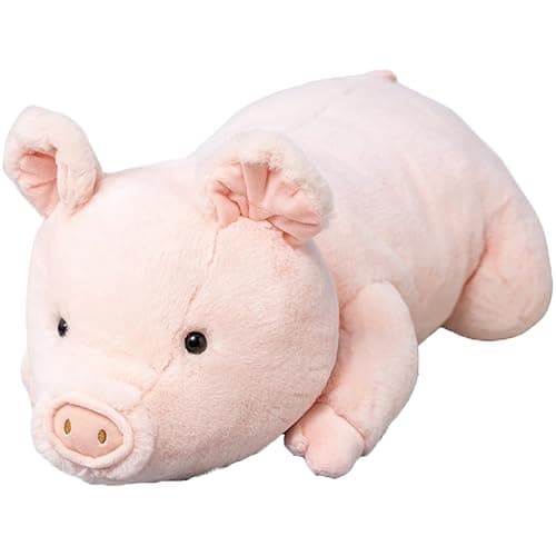 Fawowe Weighted Stuffed Animals, Weighted Pig Stuffed Animal Cute Pig Weighted Plush Animals Hugging Pillow Toy Gifts for Adults and Kids, 15.7 inch - Image 1