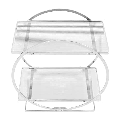 Make-up-Organizer für Schminktisch, 2-stöckig, Großes Fassungsvermögen Organizer für Parfüm,Hautpflege Organizer Vanity Caddy Regal für Schlafzimmer, Kommode (Silber) thumbnail 5