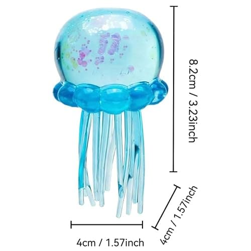 Jellyfish Squishy, Jellyfish Design Squeeze Stress Ball, Fidget Stress Ball (3 PCS) thumbnail 2