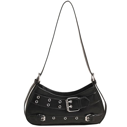 Sanxine Shoulder Bags for Women Small Y2k Purses Punk Shoulder Purse Lightweight Hobo Bag Handbags Trendy Crescent Bags - Image 1