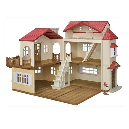 Calico Critters - Red Roof Home - Country Home - 2025 Secret Attic Playroom | Discover the hidden playroom upstairs - classic village living with a tucked-away space that sparks fresh stories, Ages 3+ - Image 1