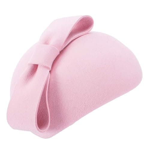 Lawliet Teardrop Women 1940s Wool Felt Fascinator Hat Bow Tam Beret Casque A568 thumbnail 3