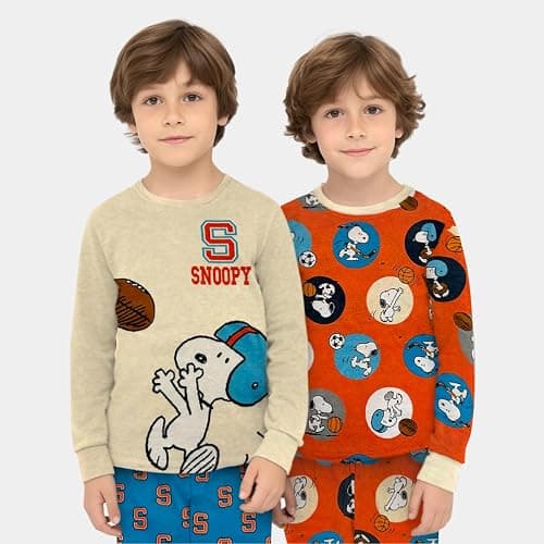 Boys 4 Piece Pajama Set - Cotton Boys PJ Set Long Sleeve Shirt & Pants - Sonic, Mario, Hot Wheels, Pokemon thumbnail 2