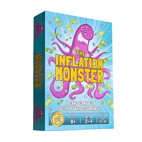 ANGEL STUDIOS Inflation Monster Card Game | Educational Card Game for Kids Ages 8+ | Family Board-Game | Learn Money, Math, Investing, & Inflation | 2-4 Players | Tuttle Twins - Image 1