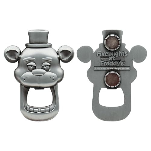 Five Nights at Freddy's Metal Magnetic Bottle Opener – Heavy Duty Video Game Merchandise, Durable Bar Tool for Kitchen, Home & Gifts thumbnail 5