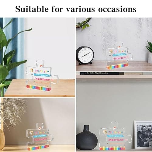 VZXMKA Gifts for Teachers - Teacher Christmas Gift,Teachers Appreciation Gifts for Women,End of Year Thank You Teacher Acrylic Decor Valentines Day Retirement Graduation Birthday Gift thumbnail 6