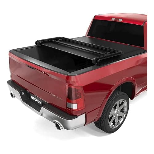 oEdRo Soft Tri-Fold Truck Bed Tonneau Cover Compatible with Dodge Ram 1500 2002-2025 (Inclu. Classic & New), Fit for Dodge Ram 2500 3500 2003-2025, Fleetside 6.4 Ft Bed w/o Ram Box - Image 1