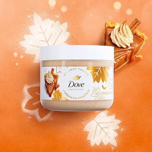 Dove Cinnamon Pumpkin Pie Body Scrub Exfoliates & Moisturizes Skin 15 OZ | Exfoliates and moisturizes skin while indulging senses with seasonal fragrance. thumbnail 6