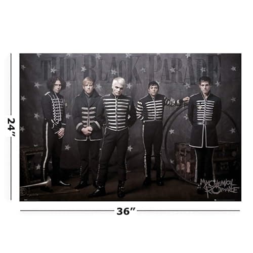 POSTER STOP ONLINE My Chemical Romance - Music Poster (The Guys - The Black Parade) (Size 36 x 24) (Unframed, Unframed) thumbnail 2