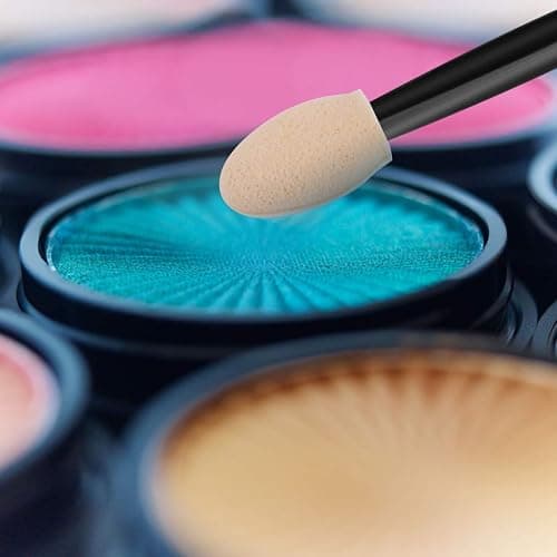 Cuttte Eyeshadow Applicators Makeup Brushes - 60PCS Disposable Eyeshadow Brush, Dual Sides Eye Shadow Applicator Sticks, 2.44 Inch Eye Makeup Tools, Black thumbnail 7