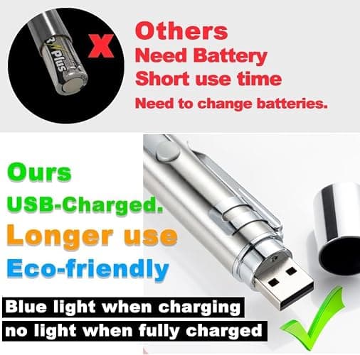 Cat Toys 2 pcs, 7 in 1 Function Interactive Cat Toy, USB Rechargeable LED Light, Interactive for Indoor Cats Dog, Red Dot Kitten Practice Chaser Toys thumbnail 4