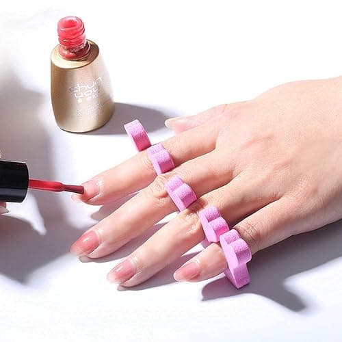 120pcs Toe Separators for Pedicure - Sponge Toe Separator for Nail Polish Party Nail Art Painting Toenails, 4 Funny Colors - Comfy and Soft thumbnail 5