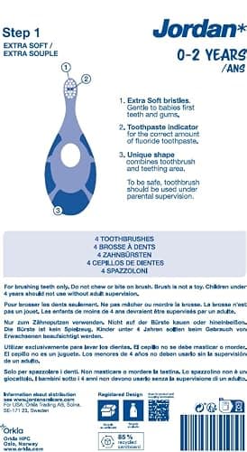 Jordan* ® | Step 1 Green Clean Toddler Toothbrush | Pack 3 Units thumbnail 9