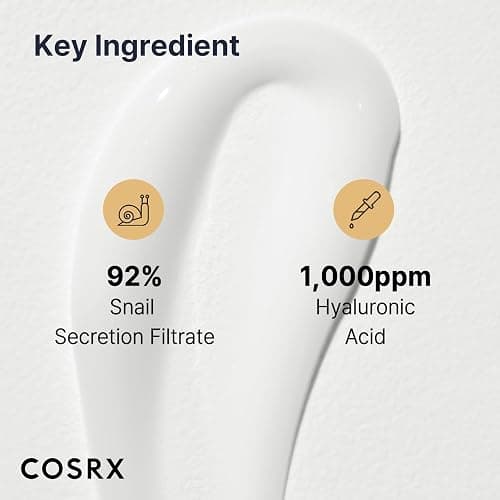 COSRX Snail Mucin 92% Face Moisturizer, 3.52 Oz, Lightweight Moisturing Cream for Soft, Glowy Skin, Korean Skin Care, Korean Moisturizer Face Cream thumbnail 4