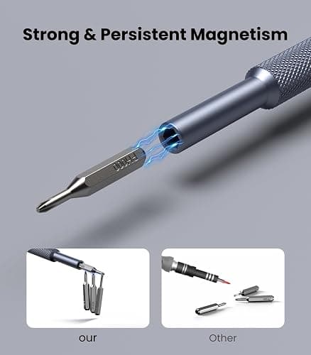 AXTH 25-in-1 Small Precision Screwdriver Set, Professional Magnetic Mini Repair Tool Kit for Phone, Computer, Watch, Laptop, Macbook, Ring Doorbell, Eyeglass, Electronic, [Bearing Steel] Screw Driver thumbnail 5