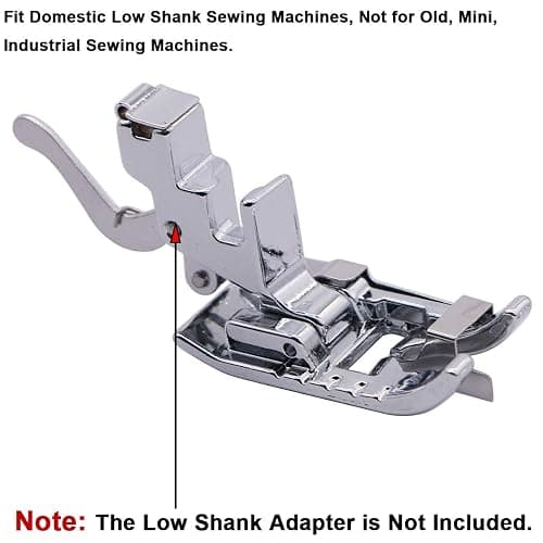 Stitch in Ditch Foot/Edge Joining Foot Sewing Machine Presser Foot - Fits All Low Shank Snap-On Singer, Brother, Babylock, Janome, Kenmore, White, Juki, New Home, Simplicity, Elna etc. thumbnail 6