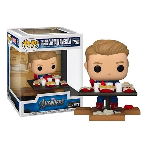 Funko Pop Deluxe Marvel: Avengers Victory Shawarma Series - Captain America Figure 4 of 6 - Amazon Exclusive - Collectable Vinyl Figure - Gift Idea - Official Merchandise - Toys for Kids & Adults thumbnail 2