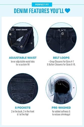 The Children's Place Baby-Boys and Toddler Straight Leg Jeans thumbnail 3