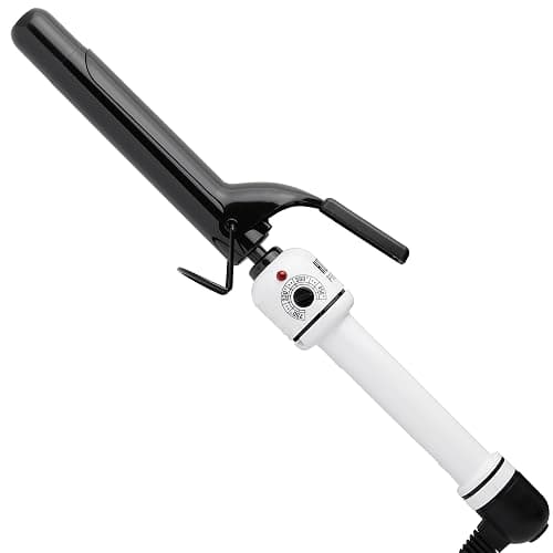 HOT TOOLS Pro Artist Nano Ceramic Curling Iron/Wand | For Smooth, Shiny Hair (1” in) Black/White - Image 1